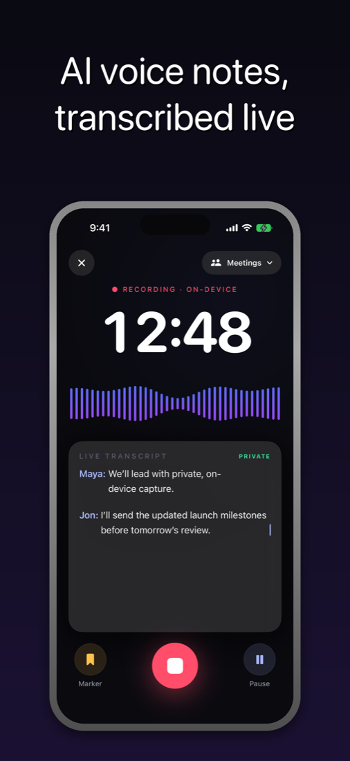 Rewrite AI home screen